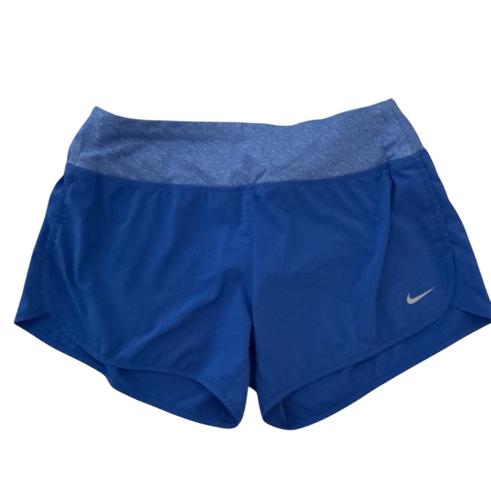 Nike Women's Athletic Blue Dri-FIT Shorts - Size Medium